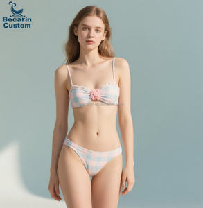 Ensemble de maillots de bain pour jeunes filles, mignon et adorable, bikini et vêtements de plage, maillot de bain pour filles, soutien-gorge élégant, bikini sexy et élégant - Product Image 3