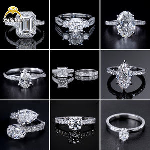 Anelli di Fidanzamento Personalizzati Goldleaf con Diamante Sintetico IGI da 1ct 2ct 3ct, Anello Nuziale in Oro 10K 14K <span class=keywords><strong>18K</strong></span> con Diamante Coltivato in Laboratorio - Product Image 5