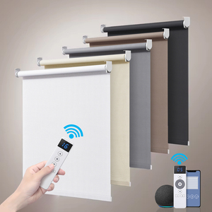 תריסי גלילה חשמליים מודרניים חכמים עם האפלה, תריס גלילה חשמלי אוטומטי בהתאמה אישית עם הגנה מקרני UV מובנית - Product Image 1