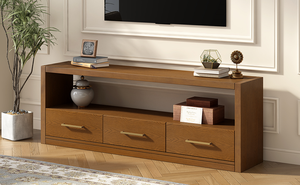 Mueble de TV Moderno con Amplio Espacio de Almacenamiento, Tres Cajones Ajustables, Superficie Espaciosa, Compatible con Televisores de 65+ Pulgadas - Muebles para Sala de Estar - Product Image 4