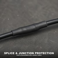 Tube thermorétractable en fluororubber FKM résistant au carburant diesel pour la protection des câbles de véhicules, de trains à grande vitesse et de applications marines