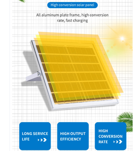 Hot bán IP65 không thấm nước năng lượng mặt trời nhẹ Lũ lụt ngoài trời LED vườn đèn với Warm trắng CCT ABS Nhôm Cơ thể IP65 đánh giá đường sử dụng - Product Image 3