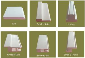 Phụ Tùng Cửa Chớp Trồng Cây Bằng <span class=keywords><strong>PVC</strong></span> Màu Trắng Chất Lượng Cao Hồ Sơ Cửa Chớp Bằng <span class=keywords><strong>PVC</strong></span> - Product Image 5