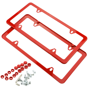 Bộ 2 Khung Biển Số Inox Có Ốc Vít-4 Lỗ - Product Image 4