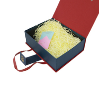 Modernes neuartiges kunden spezifisches Design-Weihnachts geburtstags geschenk Magnet deckel Papier blatt Box mit Griff Schokolade Geschenk korb Verpackung