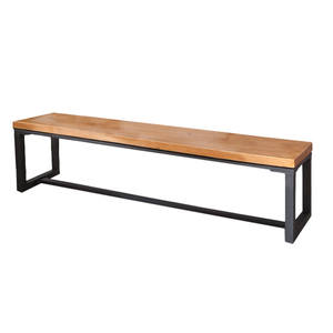 <span class=keywords><strong>Banc</strong></span> de salle à manger rectangulaire long en bois massif de style campagnard américain, pouf, table à thé, canapé, personnalisation, démontage, assemblage - Product Image 5