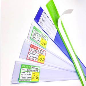 Thẻ Giá Kệ Siêu Thị Thẻ Giá Dược Phẩm PVC Trong Suốt Thẻ Giá Nhãn Giá Gỗ Nhựa - Product Image 5