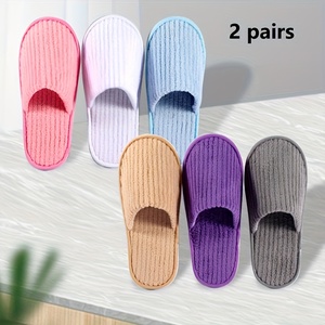 Chaussons d'intérieur - Tige en toile absorbant la transpiration et résistante aux taches, toutes saisons - Product Image 6