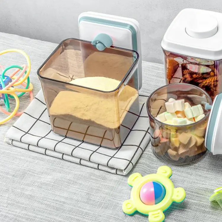 Новый дизайн, Бесплатная прозрачная кухонная коробка для хранения, герметичный пластиковый контейнер для хранения пищевых продуктов, набор коробок с крышками