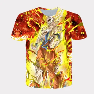 Hete Verkoop Japanse Anime Gon Goku Bal Zomer 3d Digitaal Printen T-Shirt Mannen Oversized All Over Print T-Shirt
