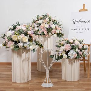 Vente en gros de roses en soie centres de table pour mariage Arrangements floraux centre de boule pour fleurs artificielles de table - Product Image 2