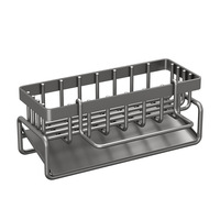 Égouttoir à vaisselle sur évier en acier inoxydable, multifonctionnel, gain de place, design moderne, accessoires pour ustensiles