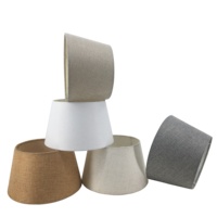 Kit de fabrication de lampes : Grand abat-jour décoratif en tissu, Clip en PVC, Petit abat-jour de table ou de sol, Cadre de lampe suspendue, Cache-câble, Anneaux de protection pour abat-jour