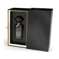 Boîte de parfum noire de luxe avec logo personnalisé bouteille de parfum vide nouveau design de boîte d'emballage de parfum unique