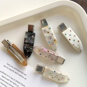 Pinzas para el Cabello de Acrílico y Cristal de Alta Calidad, Modernas y Personalizadas, Sin Pliegues, con Diamantes de Acetato, Accesorio para el Cabello para Mujer - Product Image 3