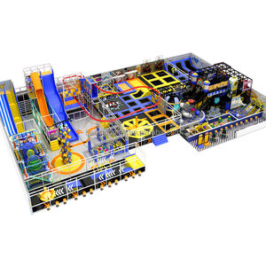 Aire de jeux intérieure populaire pour grands enfants Premium Trampoline Park avec mur d'araignée de faisceau de <span class=keywords><strong>bataille</strong></span> de parcours Ninja pour centre d'amusement - Product Image 2