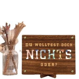 Boîte à monnaie en bois rectangulaire 0824, portable, respectueuse de l'environnement, décoration cadeau - Product Image 1