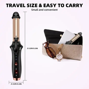 Nouveau <span class=keywords><strong>fer</strong></span> à friser sans fil bigoudi électrique 2 en 1 baguette à friser de voyage pour <span class=keywords><strong>cheveux</strong></span> courts - Product Image 3