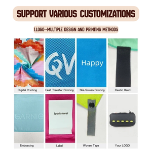 Asciugamano da Spiaggia di Lusso ad Asciugatura Rapida con Stampa Tropicale Moderna, Borsa da Spiaggia Personalizzata con Sublimazione, Asciugamani in Microfibra Antiscivolo - Product Image 3