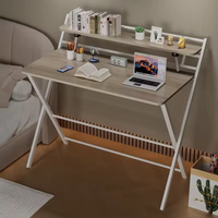Bureau pliable portable et peu encombrant 80 50 75 cm pour dortoir et appartement