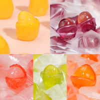 Bulk snoep groothandel OEM/ODM op maat gemaakte private label afpelbare gummy snoepjes gemengde fruit smaak zoete zachte snoepjes