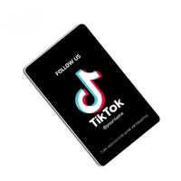 Cartes de visite professionnelles NFC RFID en PVC personnalisées pour avis TikTok et Google, avec impression sur mesure