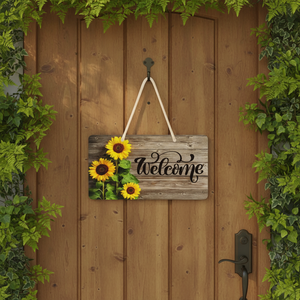 <strong>Personalized</strong> Hanging <strong>Wood</strong> Indoor or Outdoor Welcome <strong>Sign</strong> Rustic Front Door Decor Welcome Decor <strong>Sign</strong> - Product Image 1