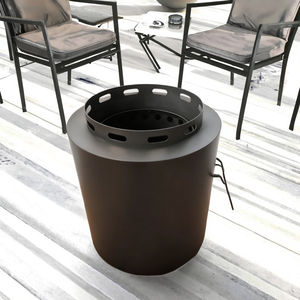 XINYI T01 <span class=keywords><strong>Brasero</strong></span> d'extérieur à combustion secondaire, grand modèle 19,2 pouces, en fer thermolaqué noir, sans fumée, pour camping, foyer à bois - Product Image 3