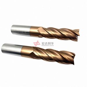 Fresa Cuadrada de Carburo de Tungsteno de Alta Calidad HRC 45/55/65 de 4 Filos, Directo del Fabricante - Product Image 1