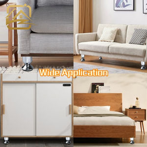 Patas de sofá de metal cromado sólido en forma de U, personalizadas de fábrica OEM, de lujo, duraderas, para sofá cama y gabinete. - Product Image 4