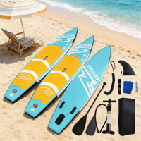 Stand-up paddleboards (SUP) gonflables en PVC de qualité militaire supérieure, directement de l'usine, configuration 3 ailerons, noyau Drop Stitch, polyvalents pour toutes les activités nautiques