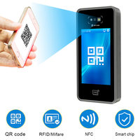 Máquina DE ASISTENCIA DE Control DE ACCESO WiFi 4 pantalla táctil Software SDK gratuito Escáner de código QR RFID NFC Lector de huellas dactilares Tarjeta RFID