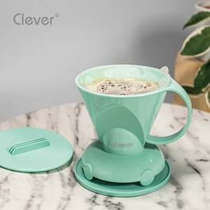 Clever Dripper OEM Disponible en Verde Crema, Trapezoidal, de Eastman Tritan, para Eventos de Catering, Cafetera Reutilizable con Filtro - Product Image 5