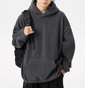 Sudadera con capucha para <span class=keywords><strong>hombre</strong></span> con logotipo personalizado, informal, Vintage, con cordón, <span class=keywords><strong>Hym</strong></span>, 100% de algodón, Jersey holgado, Sudadera con capucha para <span class=keywords><strong>hombre</strong></span> - Product Image 6