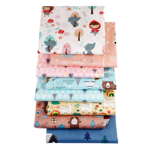 Ensemble de tissus en patchwork pour travaux manuels, couture, quilting, tissu en coton sergé imprimé de dessins animés fait à la main - Product Image 4