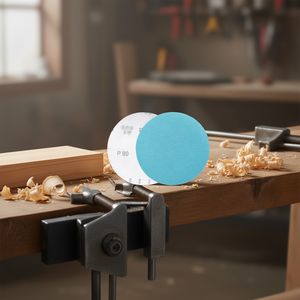 Disques de ponçage Velcro robustes P80 150 mm pour le finissage du bois et du métal - Product Image 3