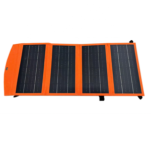 Panneau solaire portable Alecter 28W pliable, tissu imperméable, USB-A 5V 1A, Type-C 5V 3A, certifié CE, léger, pour l'extérieur - Product Image 1