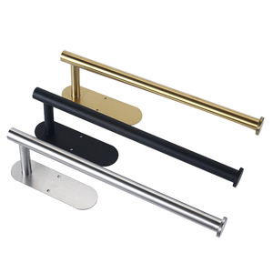 YOTO SUS porte-serviettes en rouleau de papier toilette auto-adhésif porte-rouleau mural salle de bain accessoires de cuisine - Product Image 2