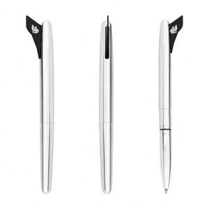 Stylos en métal aviation fantaisie avec logo imprimé au design créatif, motif empennage d'avion, largeur d'écriture 0,7 mm, pour hôtesse de l'air - Product Image 2