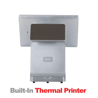 WEDLEYTEC P859 Win10 I5 Système de point de vente à écran tactile 8G 256G 15.6 "LED Machine de commande de restaurant avec terminal d'imprimante thermique de 58mm