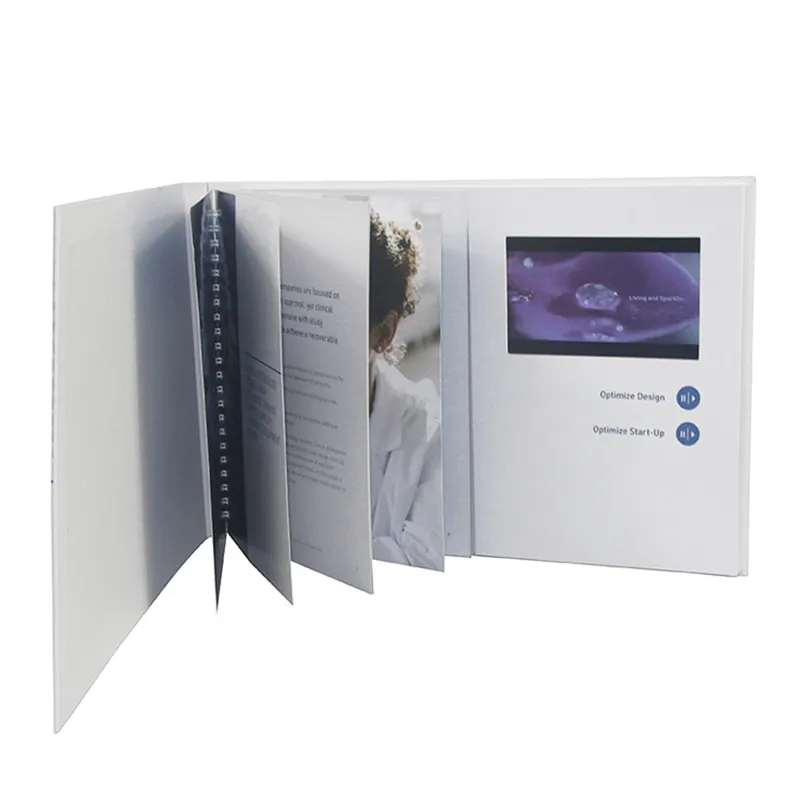 Custom Size Printing Voice Recordable Video Greeting Brochure Audio Book