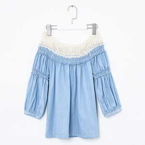 Modern Girls Tops Cold Shoulder Hollow Lace Girls Party Wear Tops Aliexpress China - Product Image 5