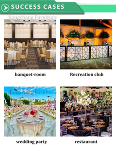 Wholesale <b>Stackable</b> Plastic Gold Round Back <b>Chairs</b> for Events Wedding Party Decoration - Product Image 6