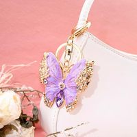 Vlinderbedel sleutelhanger mode tas handtas accessoires schattige prachtige sleutelhanger voor dames heren