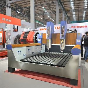Nouvelle machine de découpe de pierre CNC PLC automatique 3 axes JK-1530-2 pour granit et <span class=keywords><strong>marbre</strong></span>, 5,5 kW, 380 V, gris clair, avec roulement Easy Motor Shandong - Product Image 1