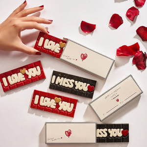 Usine <span class=keywords><strong>Moins</strong></span> <span class=keywords><strong>Cher</strong></span> Prix Barre De Chocolat Boîte D'emballage avec Fenêtre Petite Boîte De Papier De Chocolat Chocolat Fraise Boîtes - Product Image 3