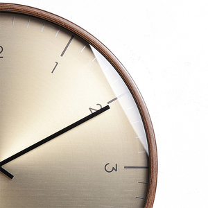 Big Modern Wall <b>Clock</b> Wood Round Luxury Custom Home Hotel Decoration - Product Image 6