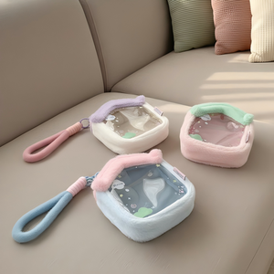 Sac de rangement grande capacité en peluche Hawaïenne PVC, sac à poupée d'extérieur extra large, sacs de rangement réutilisables pour concerts - Product Image 1