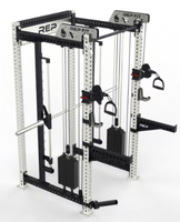 Station d'entraînement multifonctionnelle trois-en-un : Rack de musculation Smith, Squat Rack et équipement de fitness complet