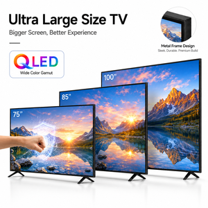 Vente en gros de téléviseurs intelligents Android <span class=keywords><strong>QLED</strong></span> 4K de 75, 85 et 100 pouces, fournisseur d'usine pour les importateurs, les distributeurs et les projets commerciaux - Product Image 1